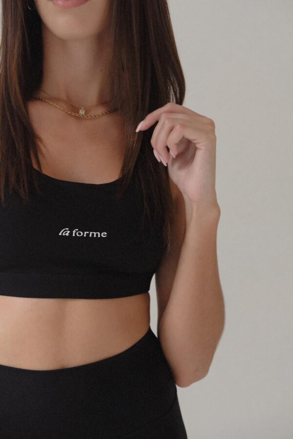 Maui Sports Bra - CHARCOAL BLACK